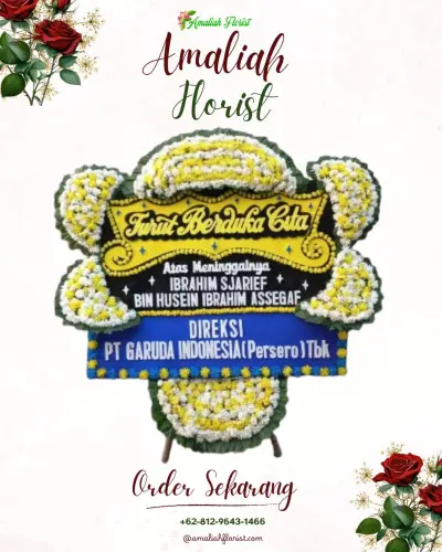 Papan Bunga Duka di Rumah Duka Sunter