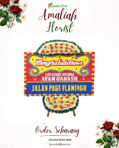 Bunga Papan Congratulation di Rumah Duka Sunter